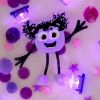 Personnage Lila violet et 2 cubes lumineux  par Glo Pals