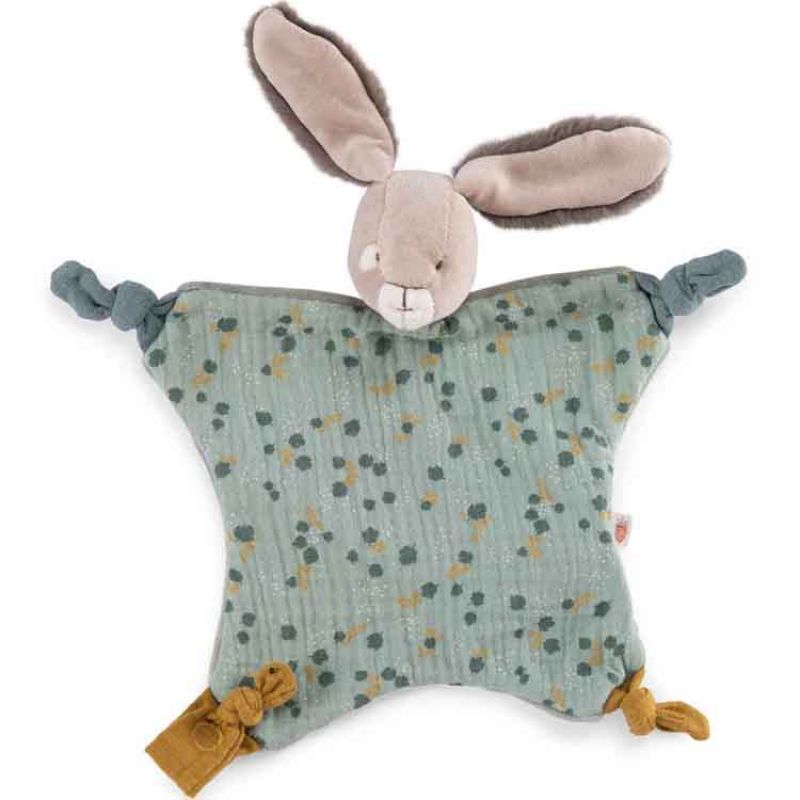 Doudou plat lapin sauge Trois petits lapins Moulin Roty Produit 1 grande taille