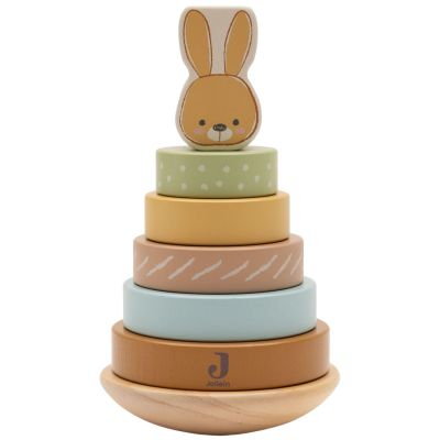 Tour à empiler en bois Bunny Luz Jollein