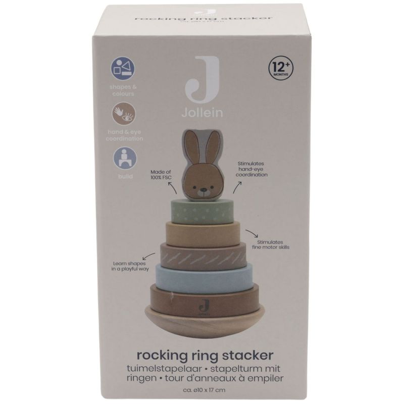 Tour à empiler en bois Bunny Luz Jollein Packaging 7
