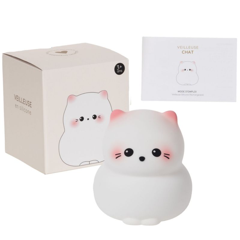 Veilleuse tactile en silicone chat (12 cm) Amadeus Les Petits Packaging 5