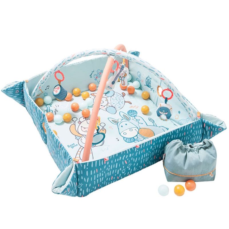 Tapis d’éveil à balles 2 en 1 Monstres (90 x 90 cm) Noukie's