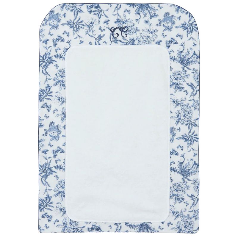 Housse de matelas à langer Toile de Jouy bleu Tartine et Chocolat Produit 1