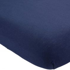 Drap housse en coton Marine (70 x 140 cm) - Trois Kilos Sept