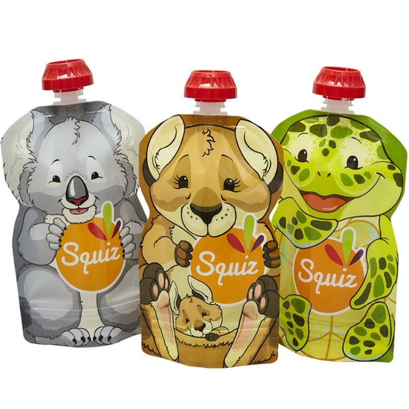 Lot de 3 gourdes réutilisables Australia (130 ml) Squiz