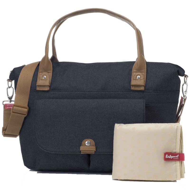 Sac à langer à anses Jade bleu marine Babymel