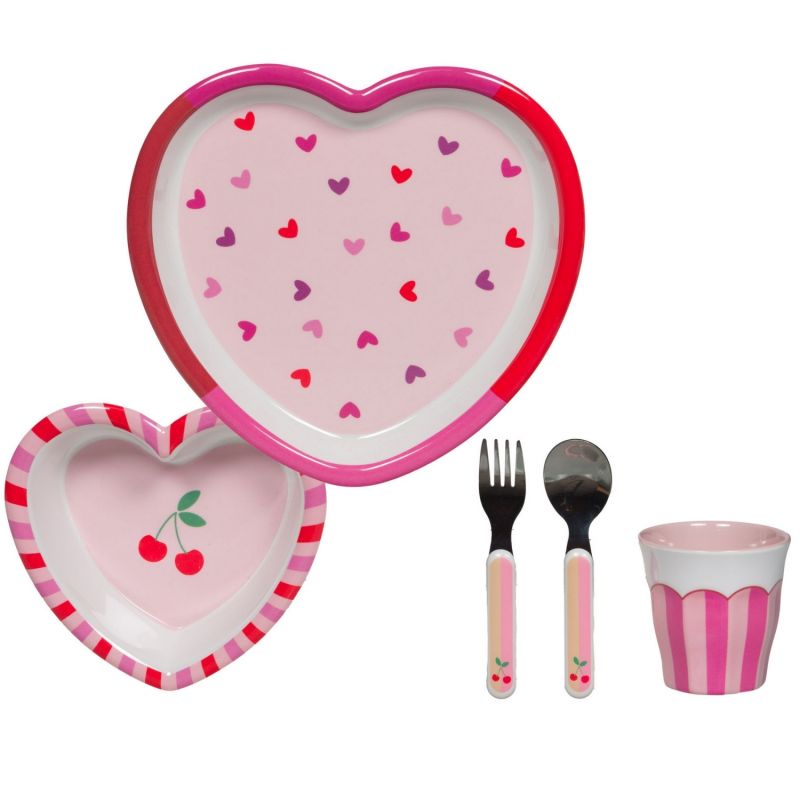 Coffret repas Cœur (5 pièces) Amadeus Les Petits Produit 1