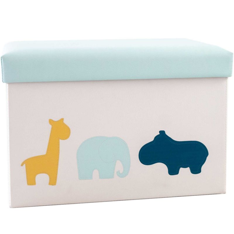 Coffre à jouets en tissu et pouf en tissu Zanimo Domiva Produit 1 grande taille