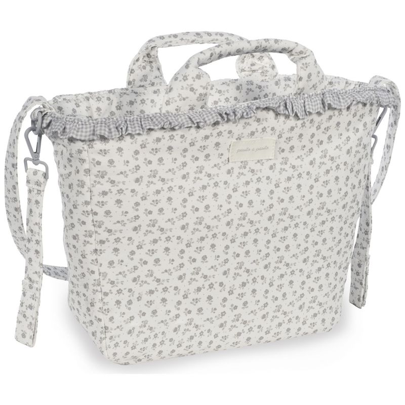 Sac à langer Little Bloom Fleurs Gris Pasito a pasito Produit 4