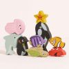 Animaux de l'océan en bois FSC à empiler Le Toy Van Ambiance 2