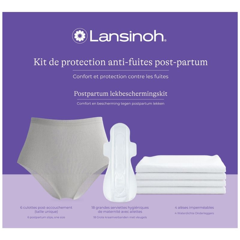 Kit de protection anti-fuites Postpartum Lansinoh Packaging 9