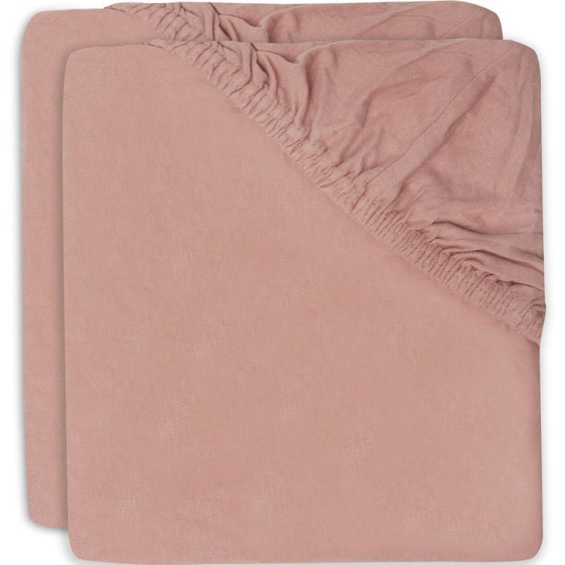 Lot de 2 draps housses de berceau bois de rose (40 x 80 cm) Jollein