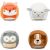 Variation Orange, gris, marron du produit Lot de 4 balles doudous Ferme Doodballs de la marque Little Big Friends