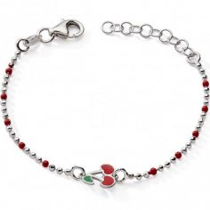 Bracelet Cerise 14,5 cm (argent) - Baby bijoux
