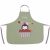 Variation Vert d'eau, rouge, violet du produit Tablier Les Copains d'abord Pingouin personnalisable (2-6 ans) de la marque L'oiseau bateau