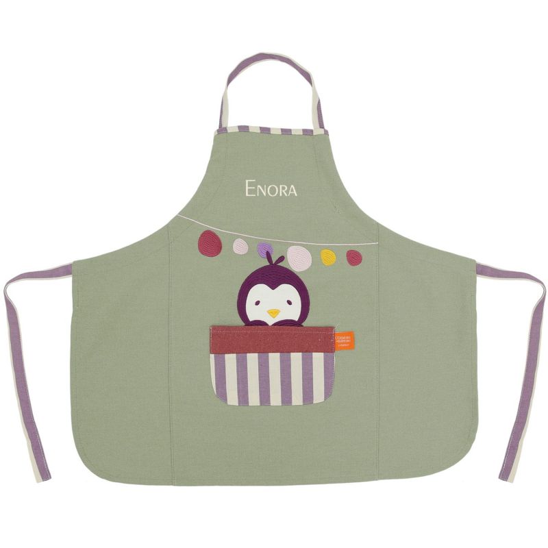 Tablier Les Copains d'abord Pingouin personnalisable (2-6 ans) L'oiseau bateau Produit 1