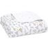 Couverture en mousseline de coton Alphabet animals (112 x 112 cm) - aden + anais