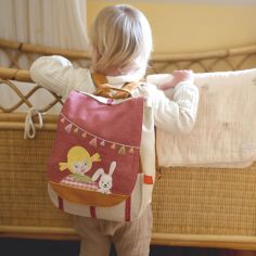 Sac à dos Les copains d'abord Lapin (personnalisable)