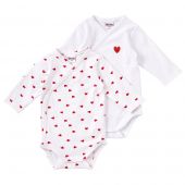 Lot de 2 bodys manches longues Mon petit coeur (6 mois)