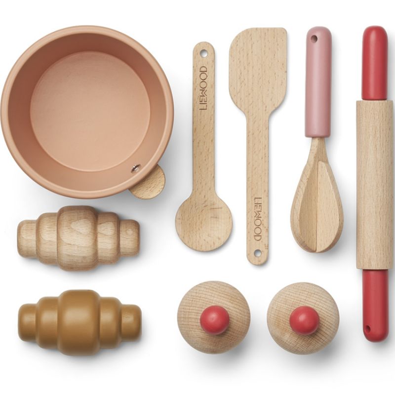 Ustensiles de cuisine en bois Lisbeth Rose multi mix Liewood