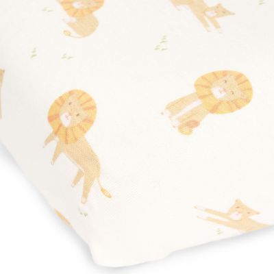 Drap housse berceau Safari Leo (40 x 80 cm) Little Dutch