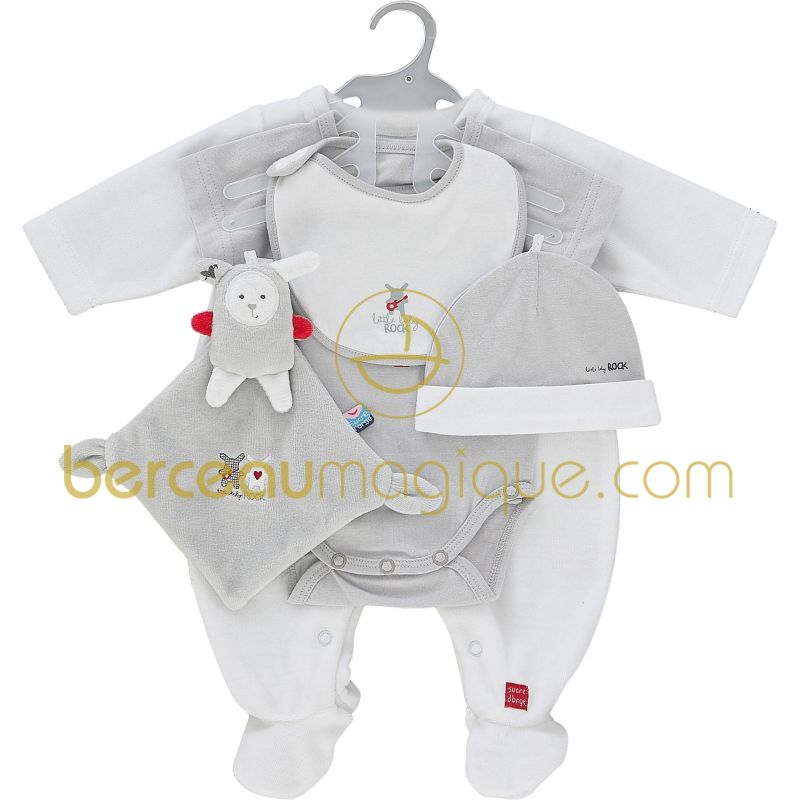 Set naissance Pretty gris (prématuré) Sucre d'orge