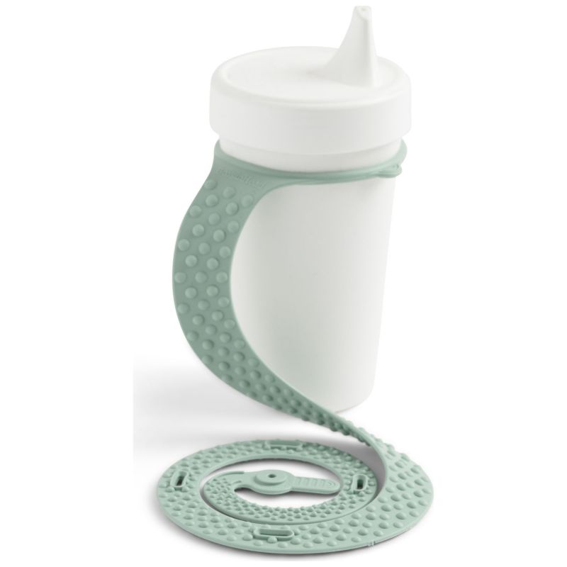 Attache-biberon et gourde sippigrip silicone Vert clair Infantino Produit 1