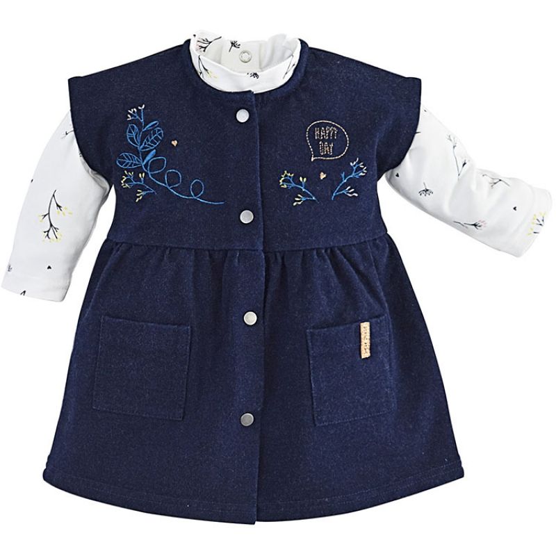 Ensemble robe 2 pièces Happy Day jean (9 mois) Sucre d'orge