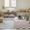 Tapis lavable Kitchen Tiles gris foncé (120 x 160 cm)  par Lorena Canals