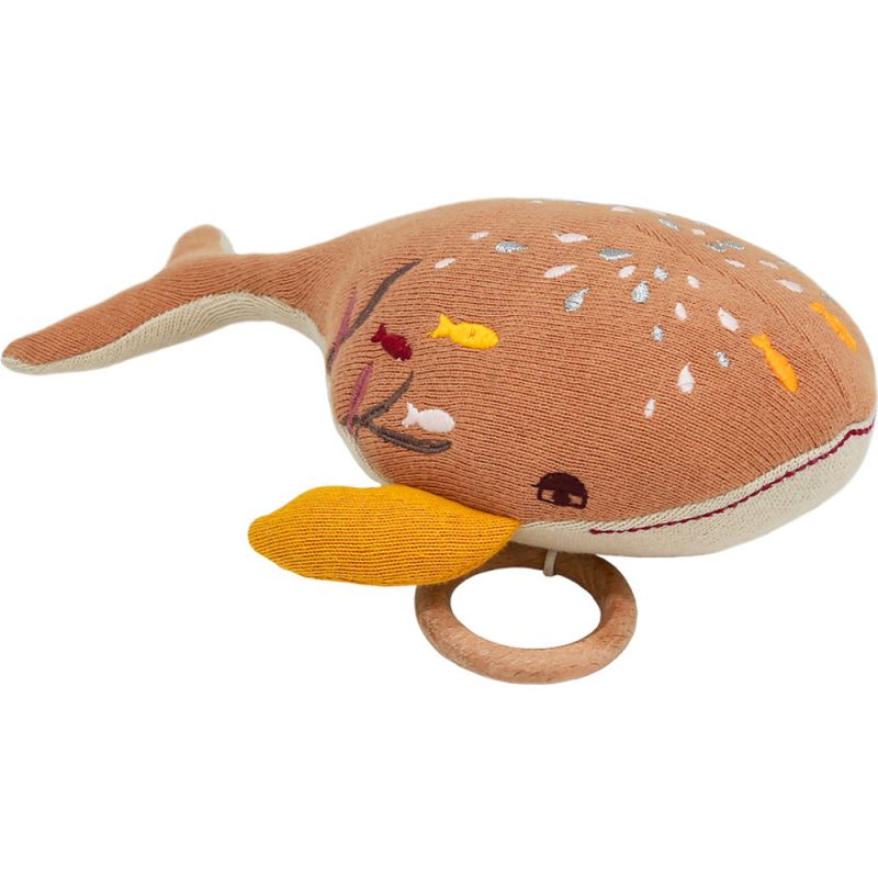 Peluche musicale baleine sable (27 cm) L'oiseau bateau