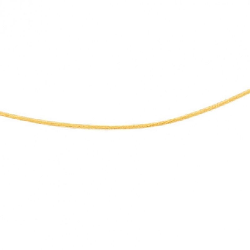 Collier câble 40 cm (or jaune 750°)  Berceau magique bijoux