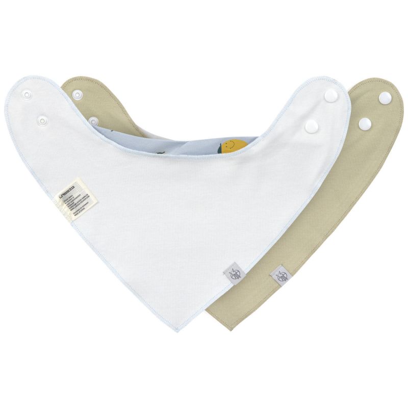 Lot de 2 bavoirs bandanas avec col bénitier Happy Fruits Citron Lässig Produit 3