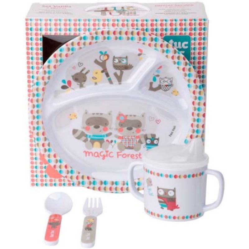 Coffret repas coloré Magic Forest (3 pièces) Tuc Tuc