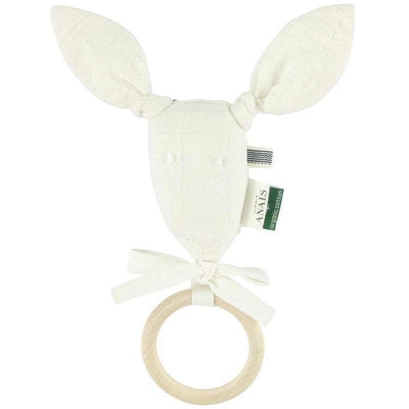 Anneau de dentition en bois kangourou Bliss White Trixie