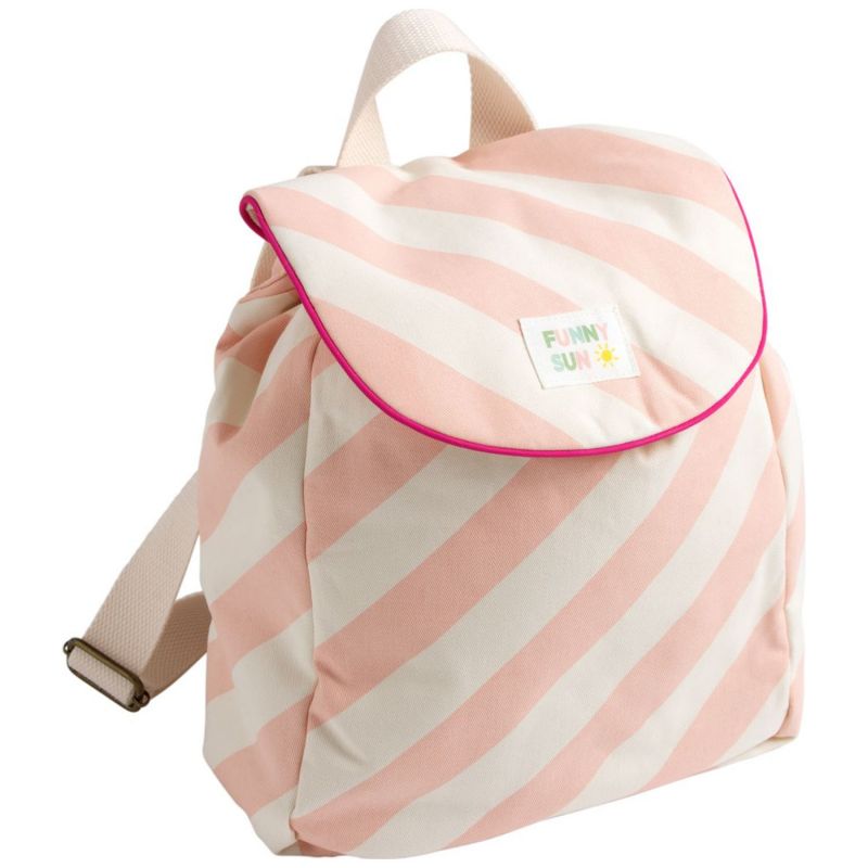 Sac à dos maternelle à rayures Roses Pop Sauthon Produit 1