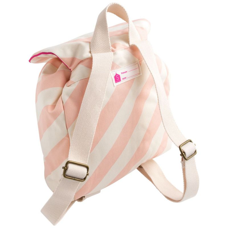 Sac à dos maternelle à rayures Roses Pop Sauthon Produit 3