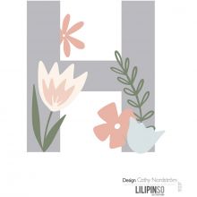 Lettre adhésive Bloom H  par Lilipinso