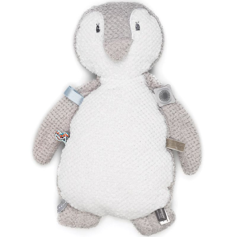Doudou étiquettes Pingouin (35cm) Snoozebaby