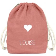 Sac à dos à ficelles Rose (personnalisable) - Les Griottes