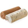 Lot de 2 langes Doli Pia-Camel (70 x 70 cm) Charlie Crane Produit 1