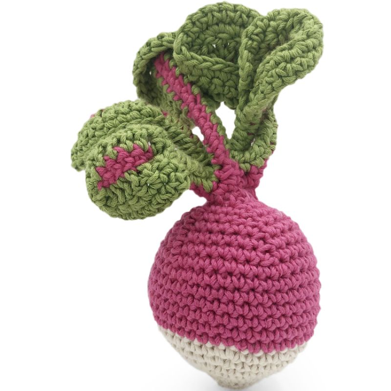 Hochet peluche radis (13 cm) MyuM