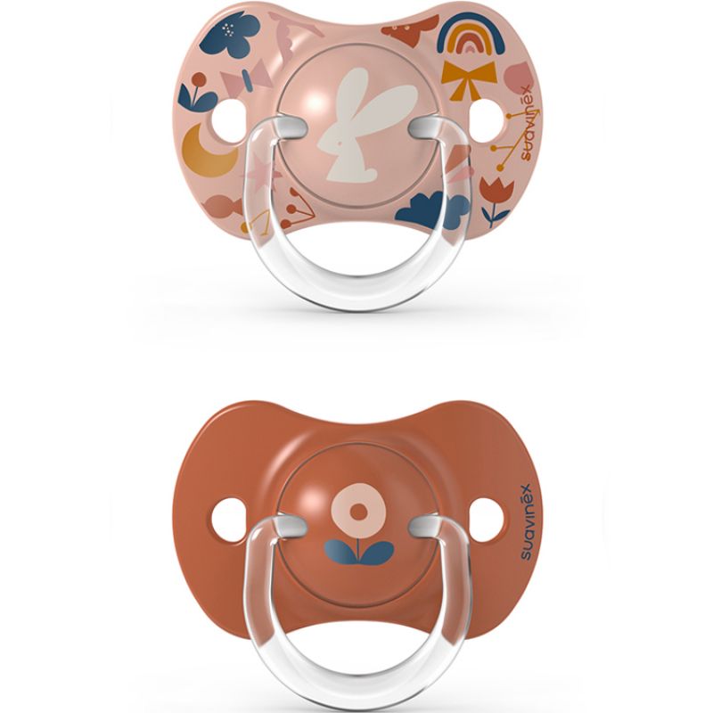 Lot de 2 sucettes symétriques SX PRO rose (18 mois et +) Suavinex
