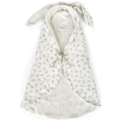Couverture nomade Bunny Olive Bloom (78 x 70 cm)