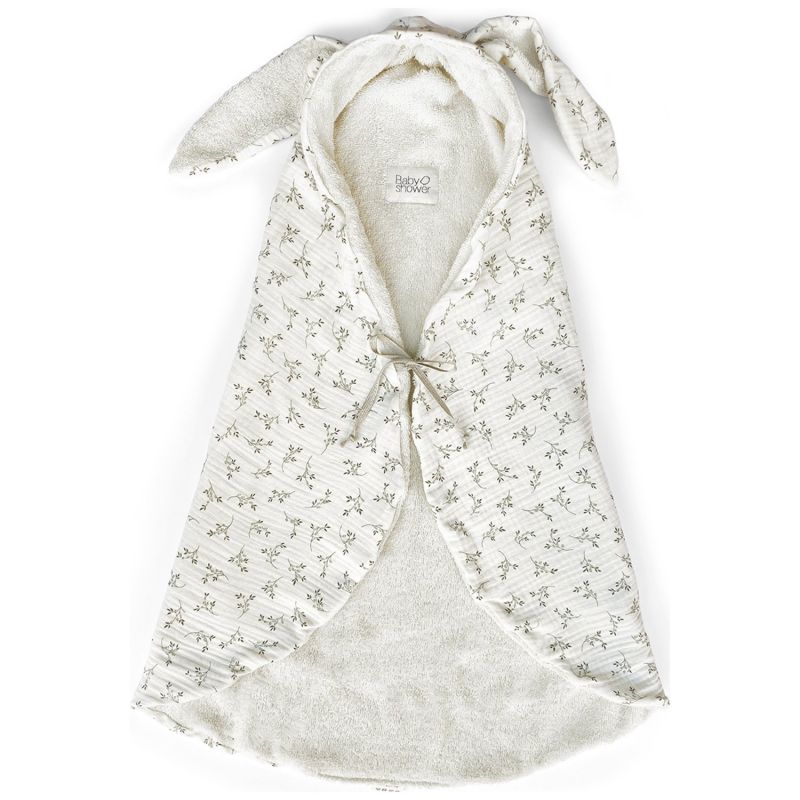 Couverture nomade Bunny Olive Bloom (78 x 70 cm) Babyshower Produit 1