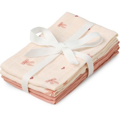 Lot de 4 mini langes Bows (30 x 30 cm)  par Cam Cam Copenhagen