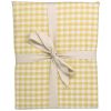 Drap housse percale de coton Vichy Tournesol (50 x 83 cm) Kadolis Packaging 6