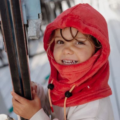 Cagoule polaire Warmy Hibiscus (2-5 ans)