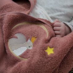 Serviette de bain brique écureuil personnalisable (70 x 140 cm)