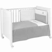 Set couvre-lit et tour de lit Pic gris (60 x 120 cm)  par Cambrass