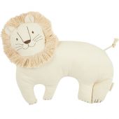 Coussin Lion blanc (39 x 33 cm)